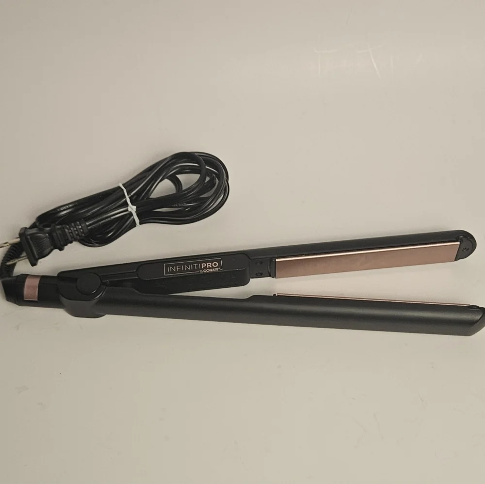 Conair InfinitiPRO Rose Gold Ceramic 1” Flat Iron Hair Straightener - Picture 2 of 6
